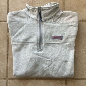Vineyard Vines Light Gray Quarter Zip